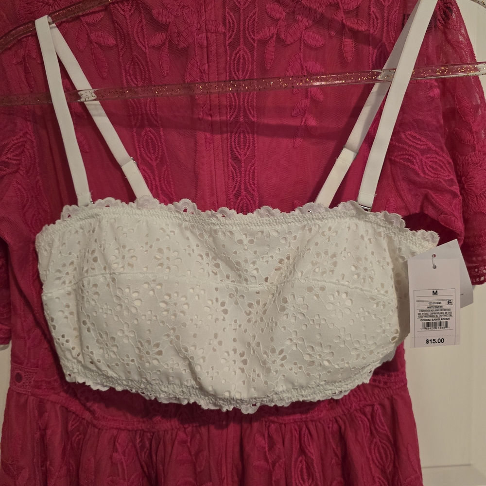 White Eyelet Bralette